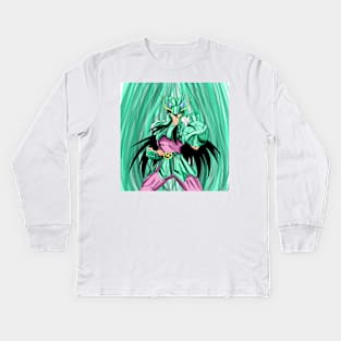 shiryu the saint of the dragon in knights of the zodiac Kids Long Sleeve T-Shirt